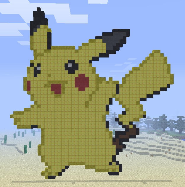 Minecraft: Pikachu by salukichan on DeviantArt