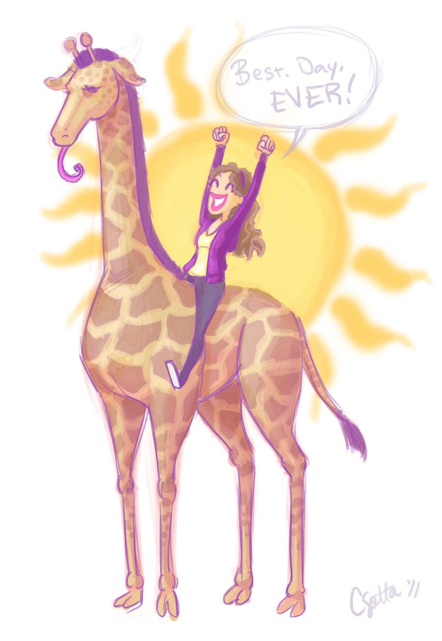 Vanessa and the Giraffe