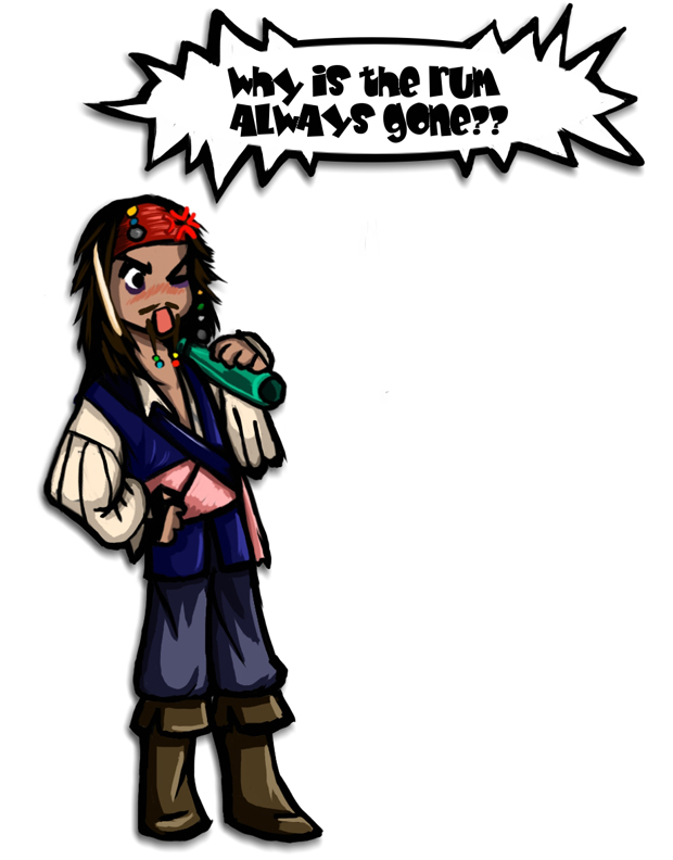 Cartoon Jack Sparrow by Oniwolf12 on DeviantArt
