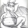 Grumpy Dragon Sketch