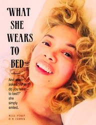 Miss Pinup : What She Wears To Bed by MAGDALENECARMEN