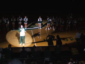 Coach L. at Mason Madness