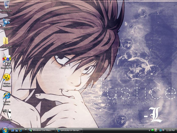 Death Note L desktop