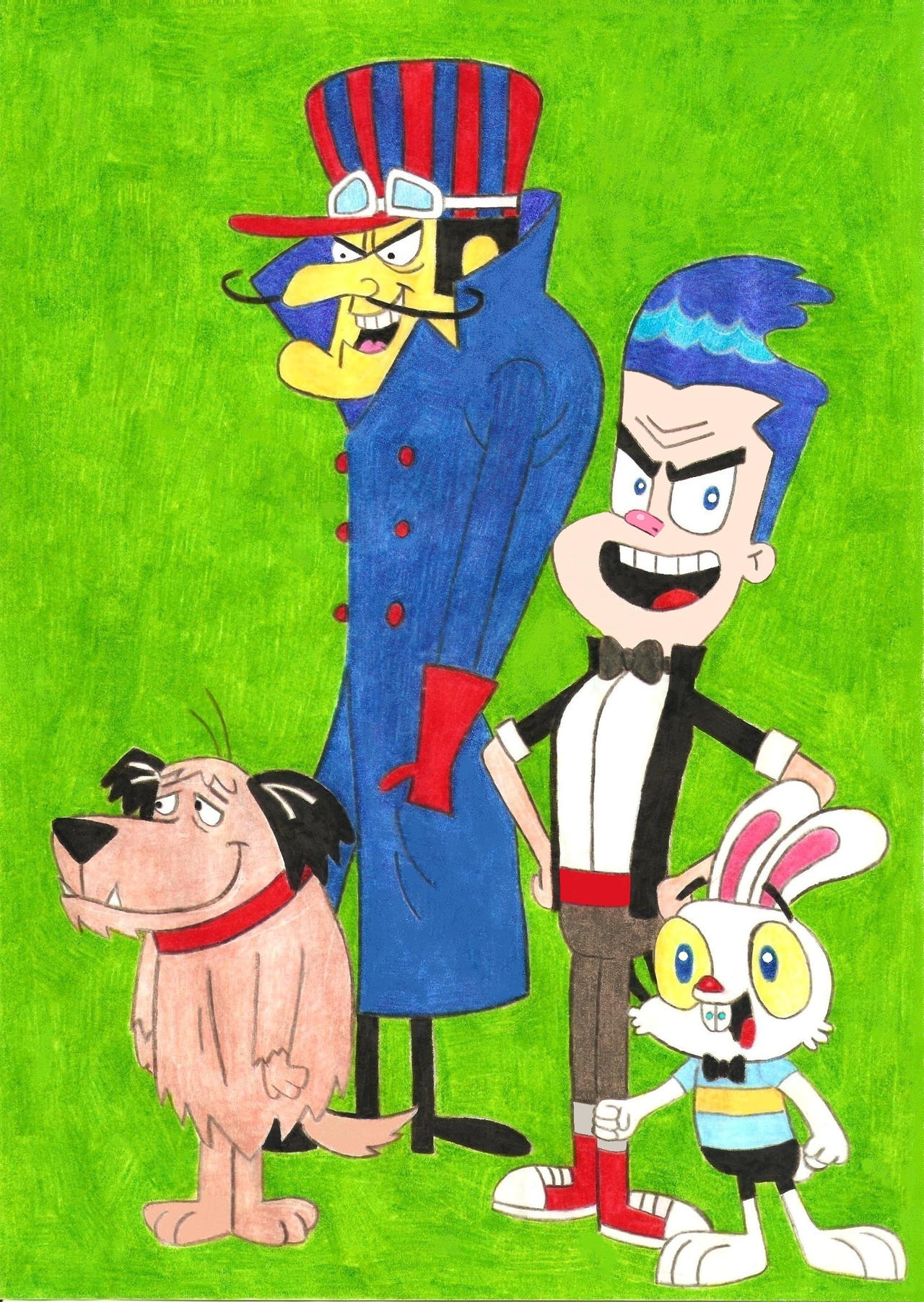 Dick Dastardly And Muttley Meet Harry And Bunnie By JacobDalton1 On dick-dastardly-and-muttley-meet-harry-and-bunnie-by-jacobdalton1-on