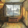 Winter Day, Interior - Acrylic Painting
