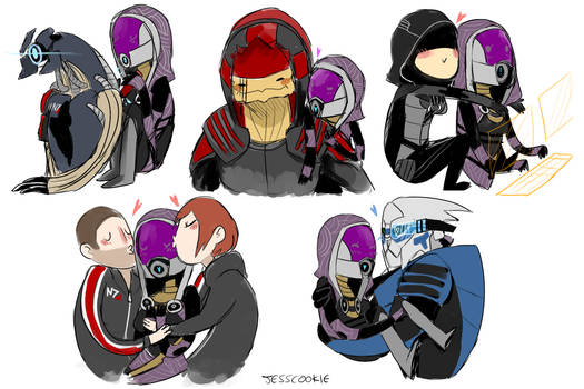 tali being kissed and hugged by everyone