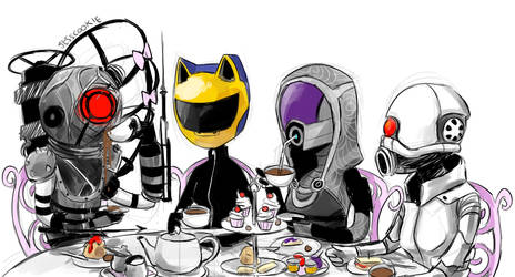 Helmet Girl Tea Time