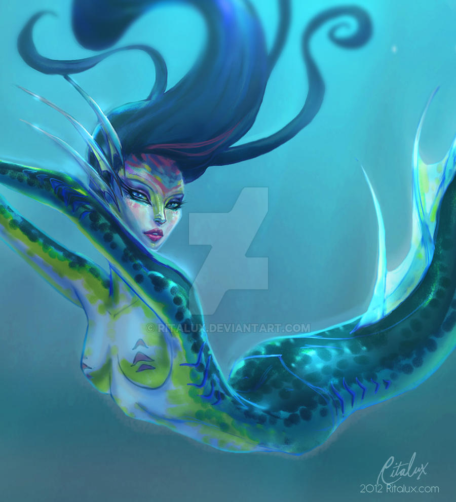 Mermaid close up