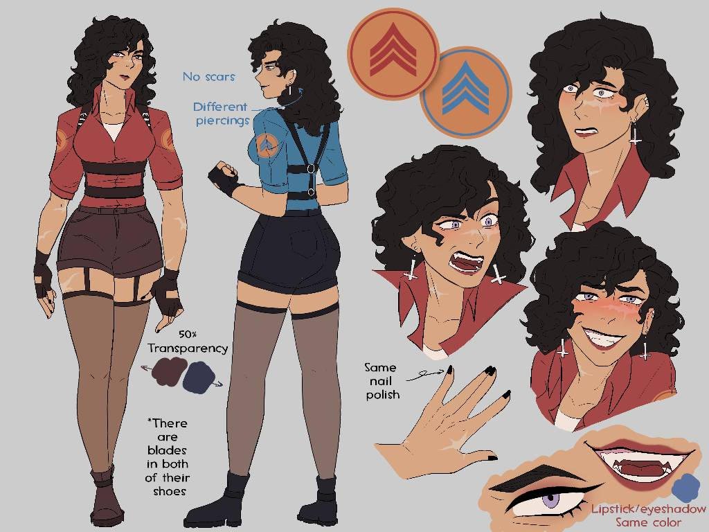 Ref sheet by Sn1pxrr on DeviantArt