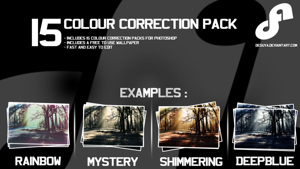 15 free colour correction pack for