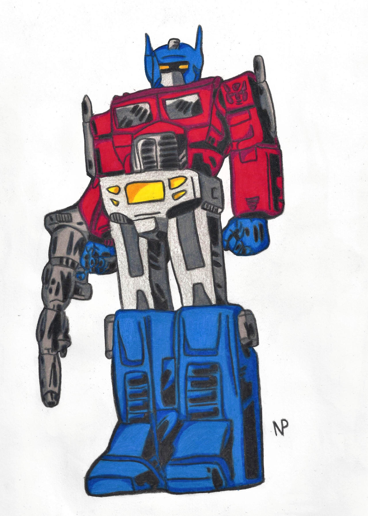 Optimus Prime Color by artofNP on DeviantArt
