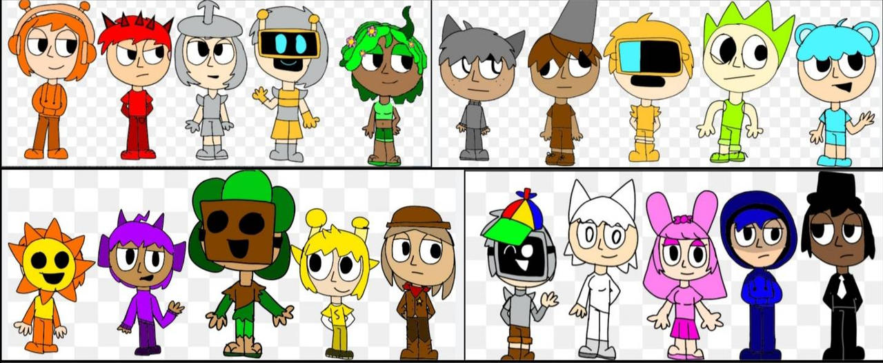 Everyone Sprunki Humans Full Body By Rubymolina2 by Otisworld on DeviantArt