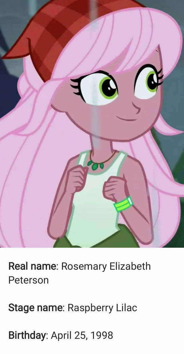 Raspberry Lilac's celebrity profile by WeyAntonio26 on DeviantArt