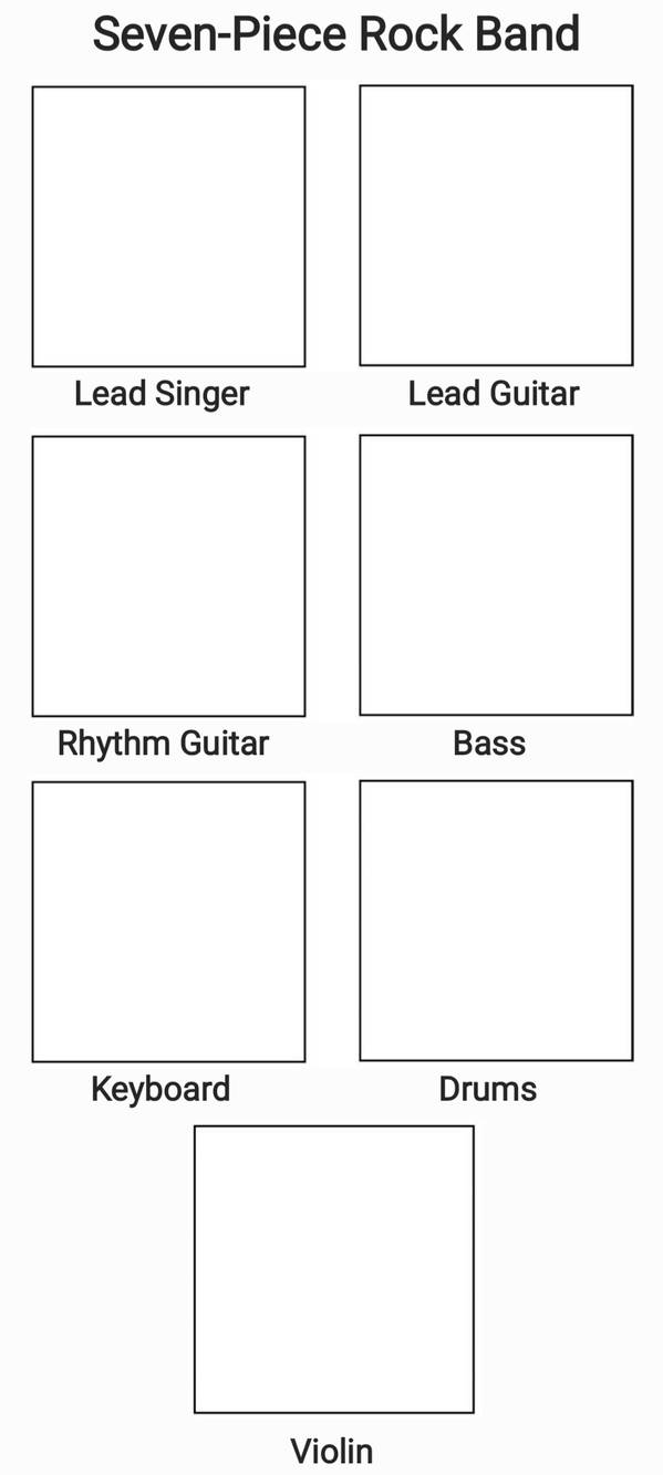 Seven-Piece Rock Band Meme Template #3 by WeyAntonio26 on DeviantArt