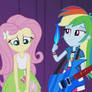 Fluttershy wants Dashie to tickle her.