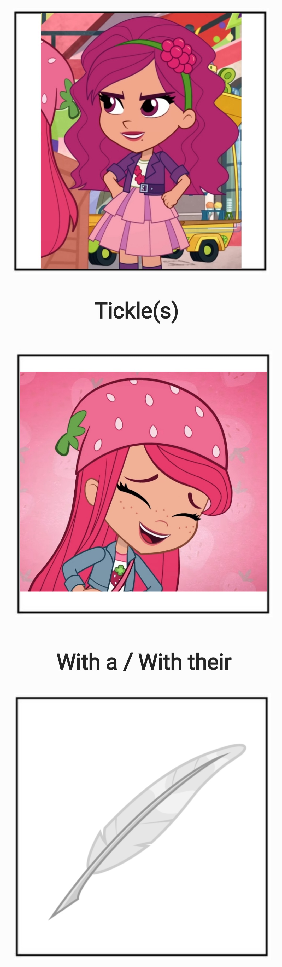 Raspberry Tart tickles Strawberry Shortcake by WeyAntonio26 on DeviantArt