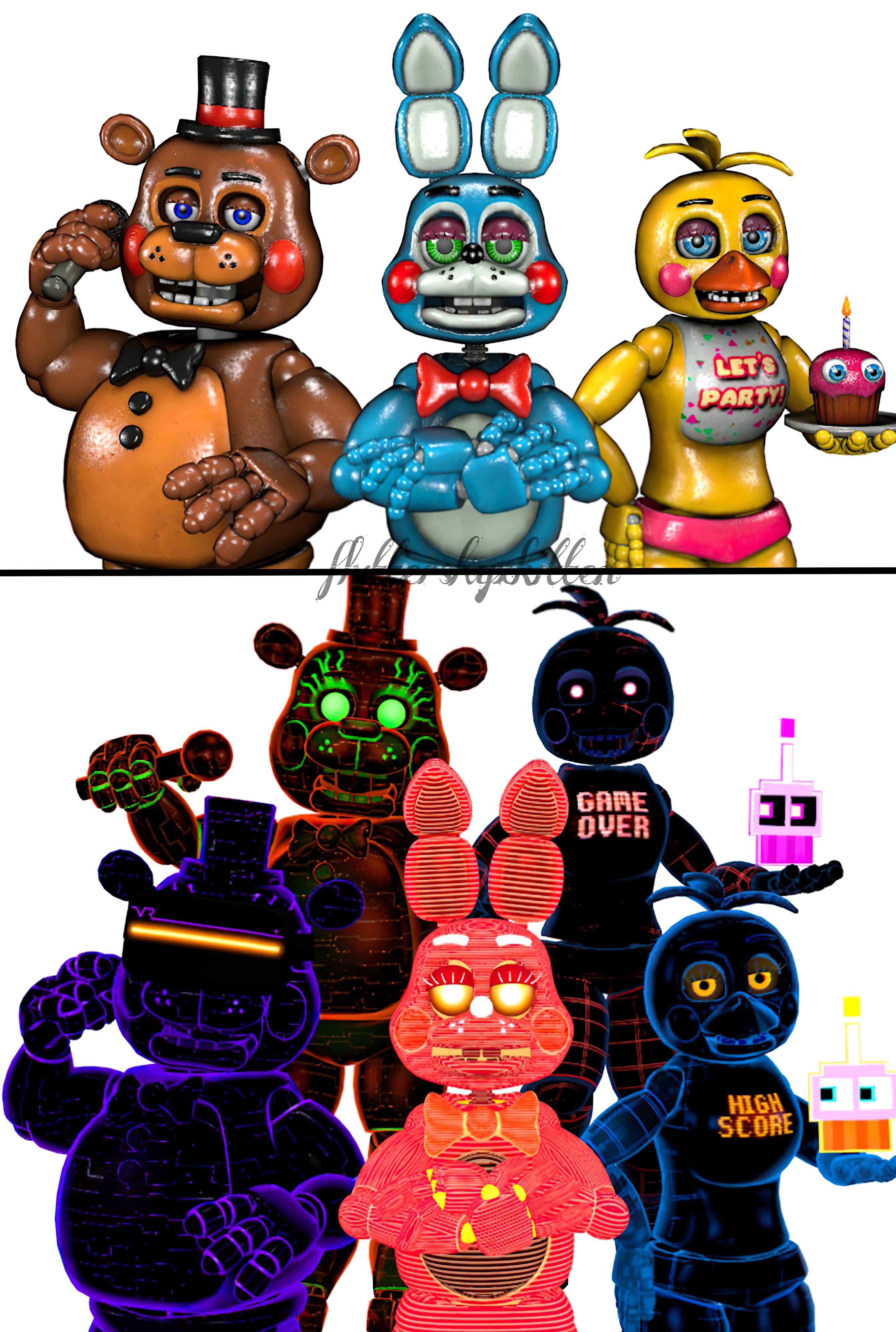 C4D FNAF  The Happy Animatronics by Tinar25 on DeviantArt