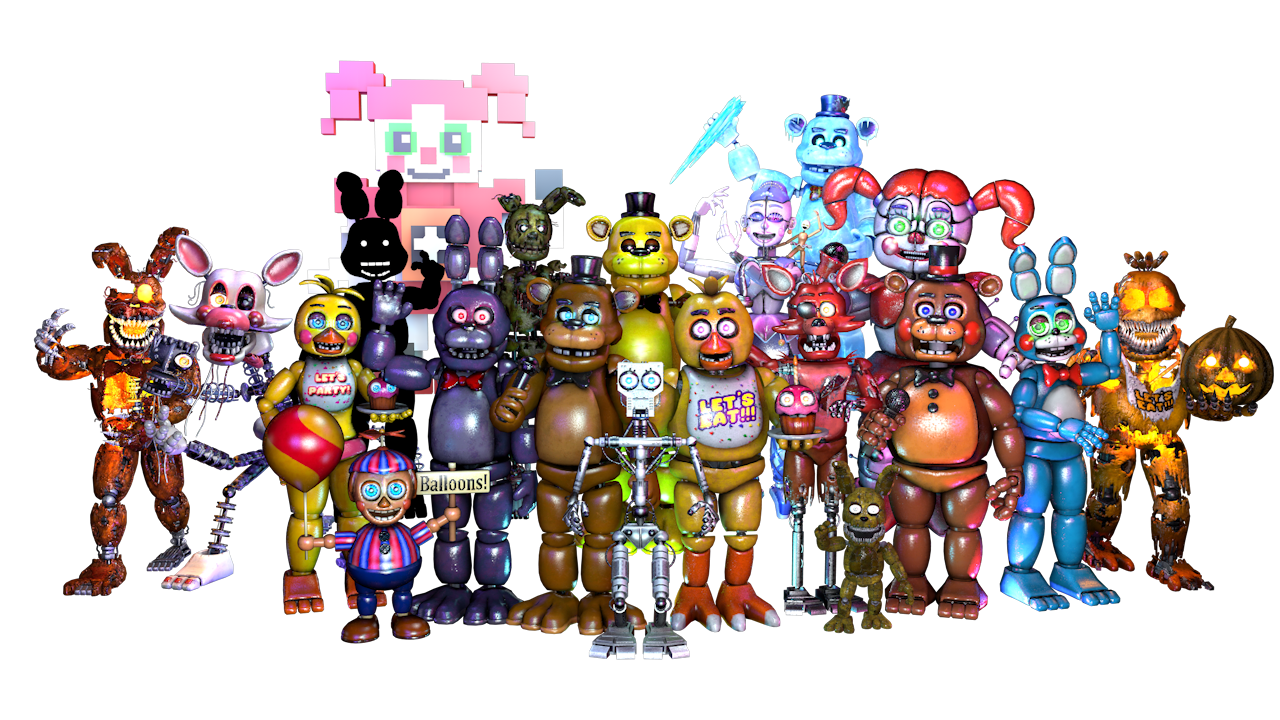 C4D-FNAFSL) FNAF SL All Animatronics by SrLolbit on DeviantArt