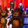 |FNAF C4D| Family of animatronics/request