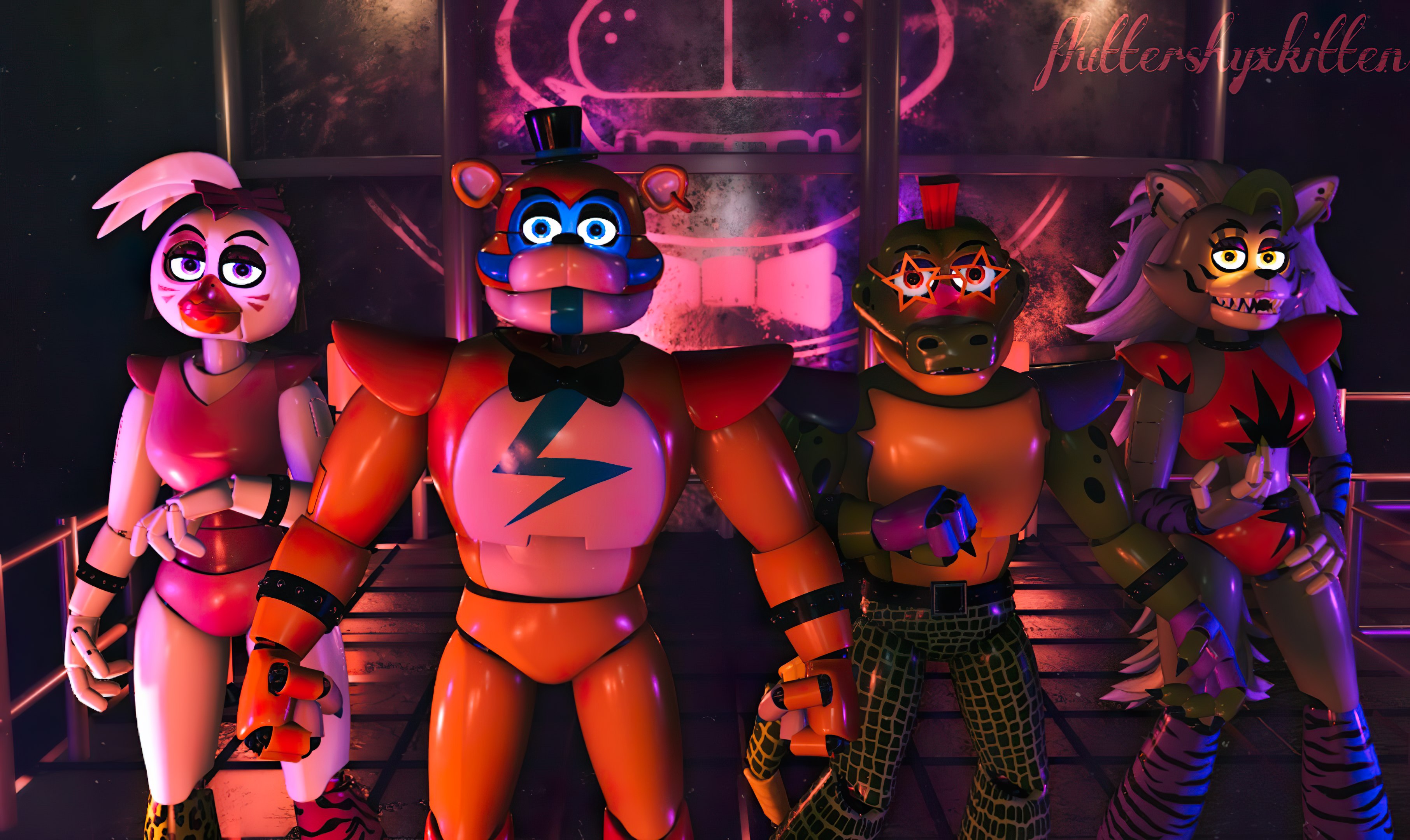 DOM Studio on X: Five Nights at Freddy's: Security Breach The four main  animatronics 4K renders with Blender cycles render #fnafsecuritybreach #fnaf  #fnafsb  / X