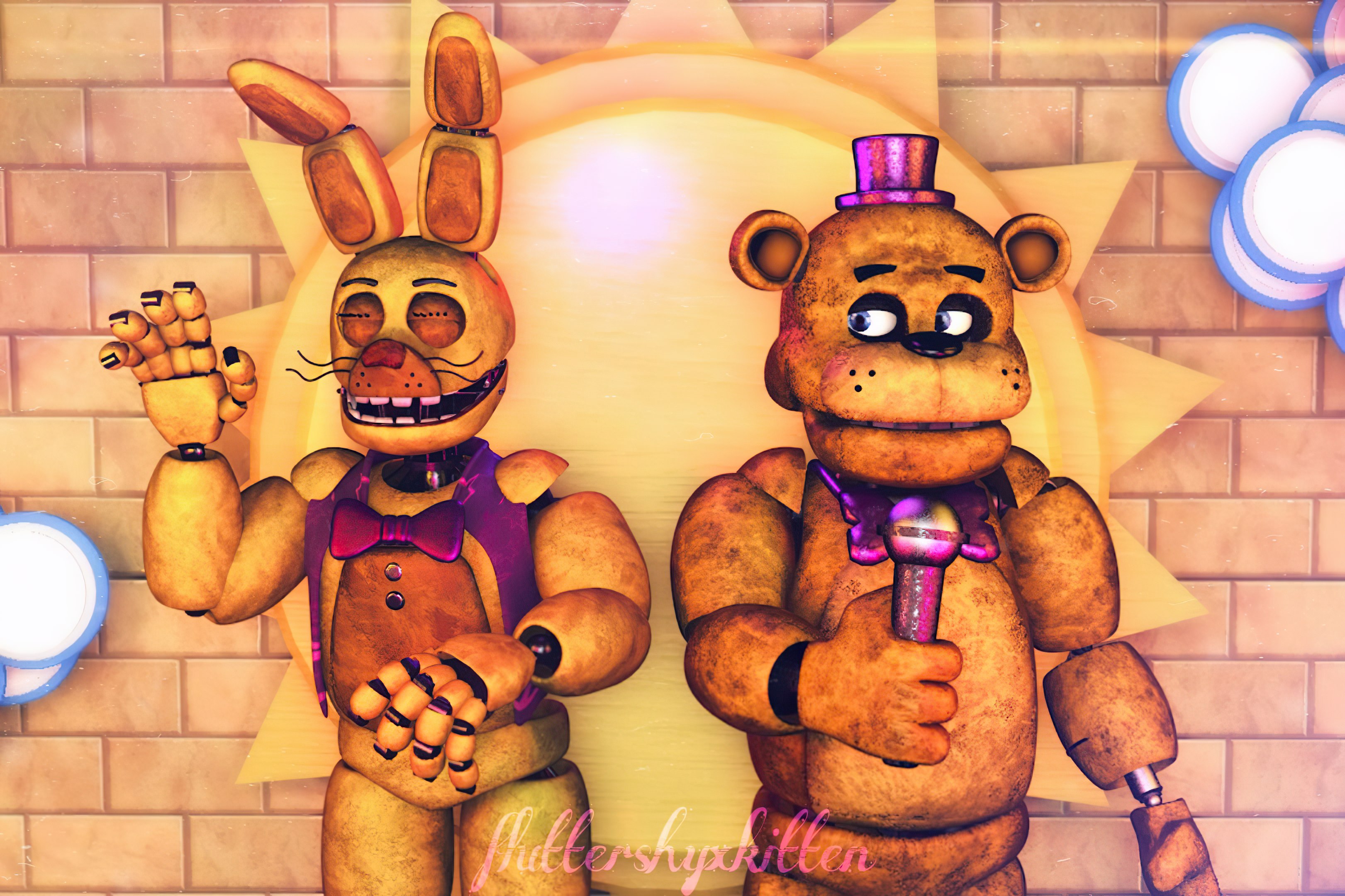 C4D) Fredbear And Friends by freddygamer24 on DeviantArt