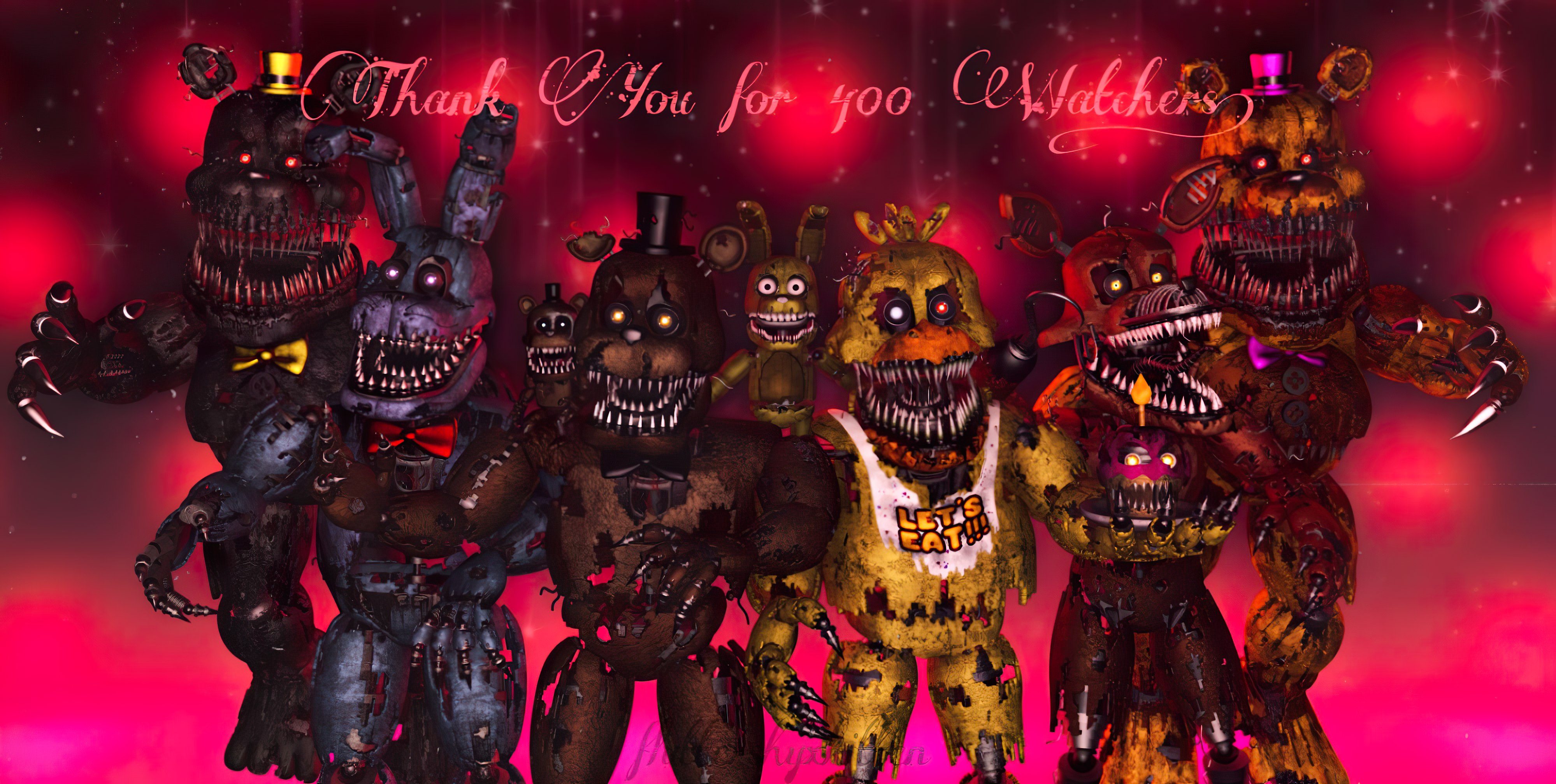 Wallpaper Nightmare Freddy (FNAF-C4D) by TheRayan2802 on DeviantArt