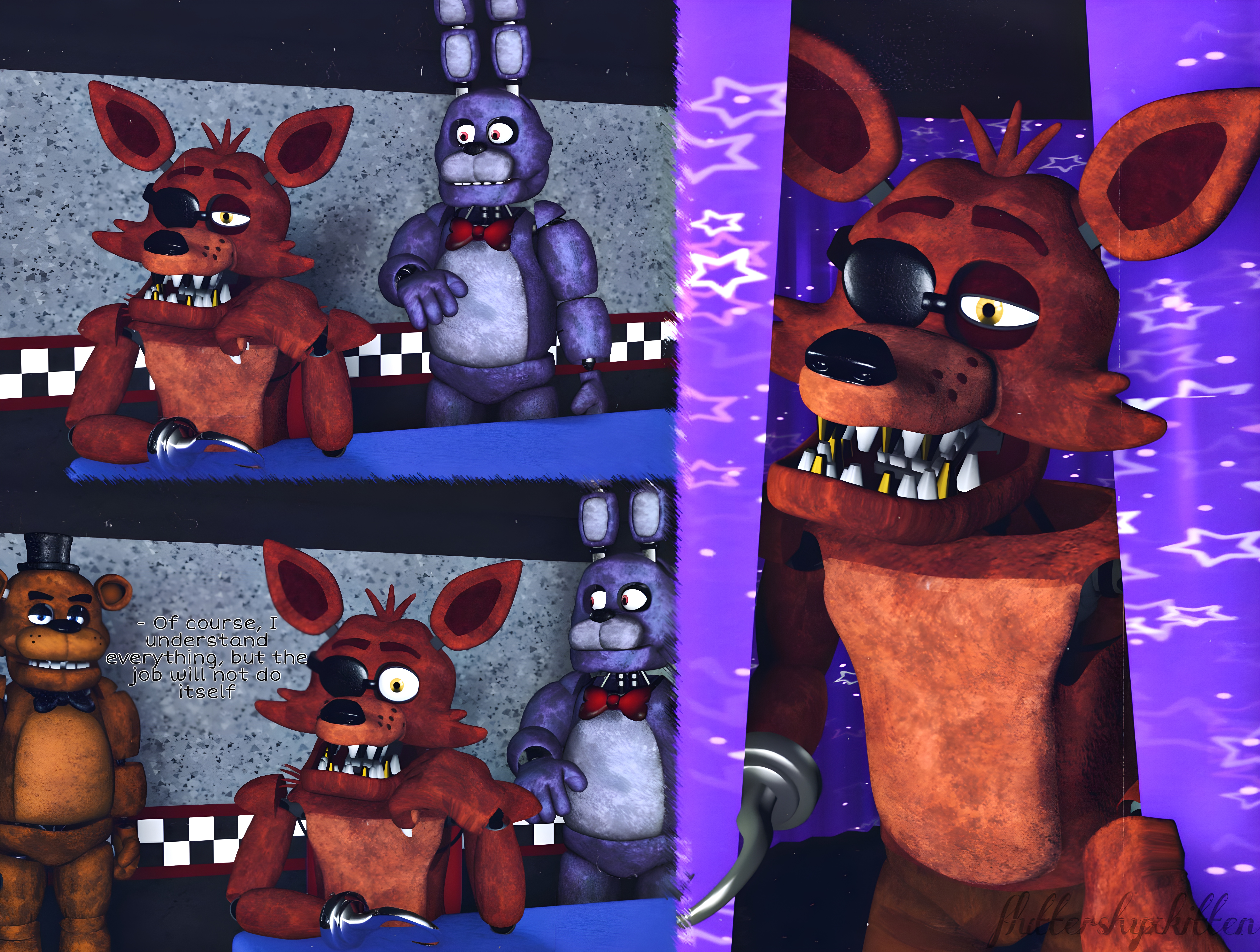 FNAFEdit-Fixed Classic Foxy by Fredluestudios2021 on DeviantArt