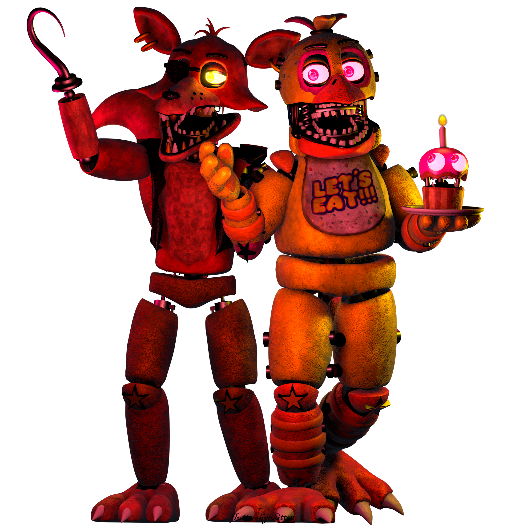 Fixed Withered Foxy Update by YinyangGio1987 on DeviantArt