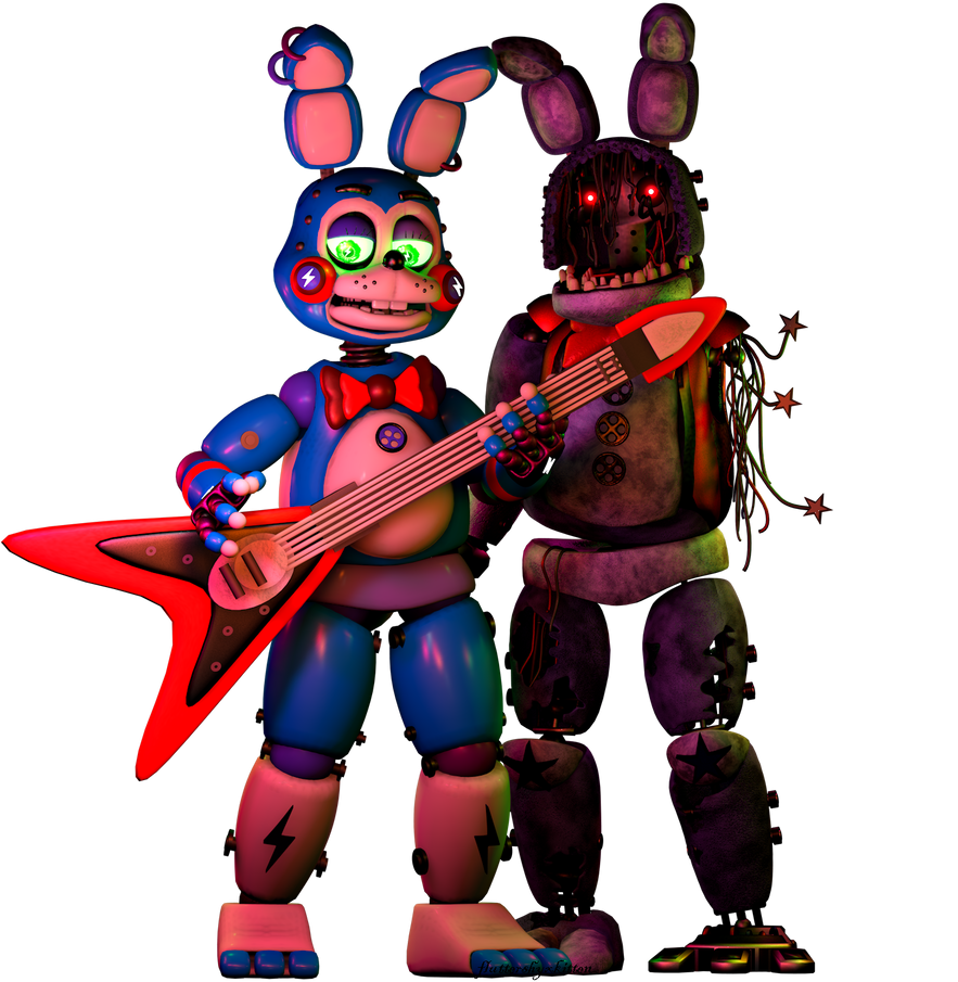 Star Animatronics |FNAF C4D| Star Toy and Star Withered Bonnie by FluttershyKitten on ...