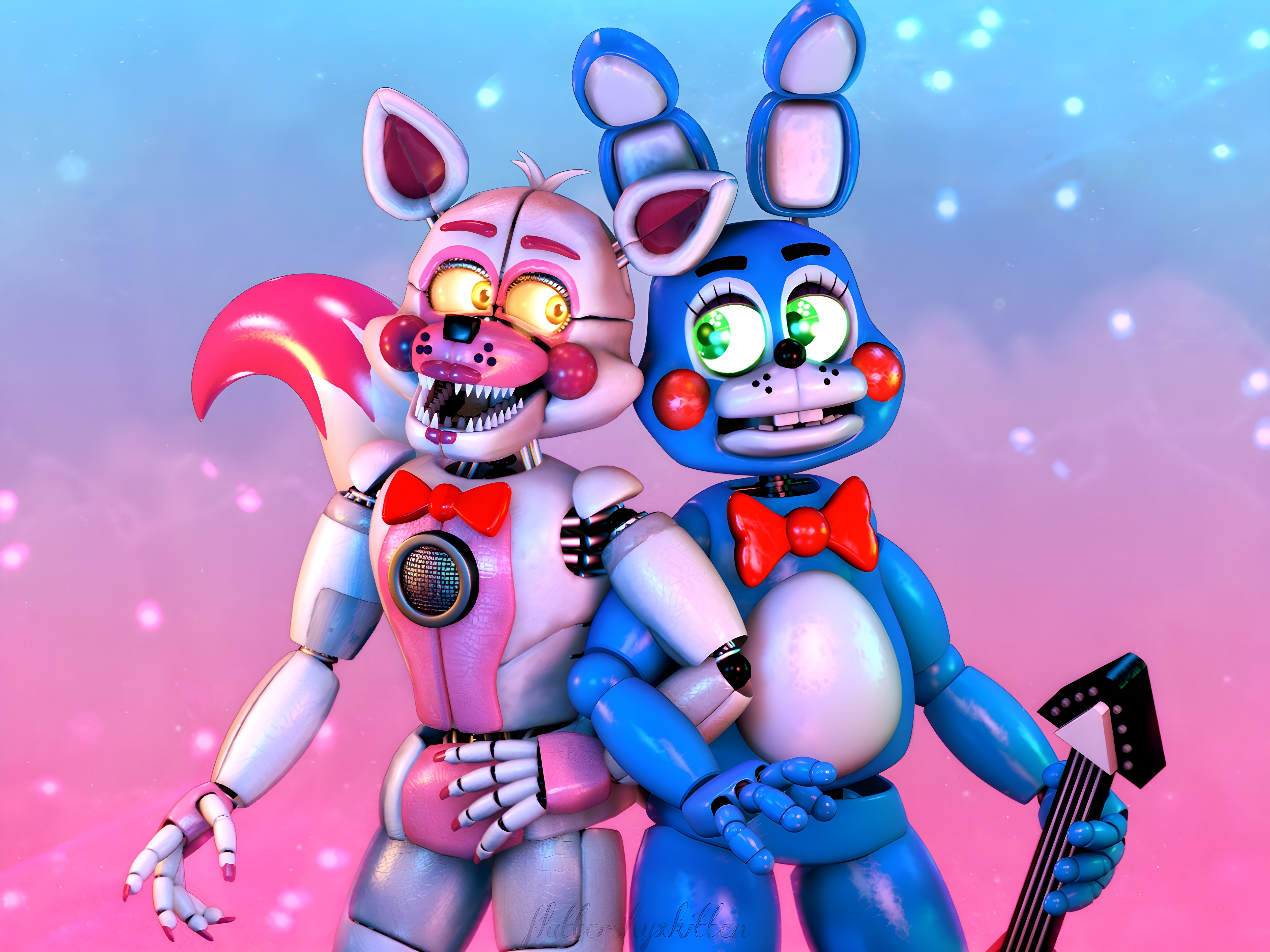 Foxy and Funtime Foxy .:Fnaf/FanArt:. by carol-anima on DeviantArt