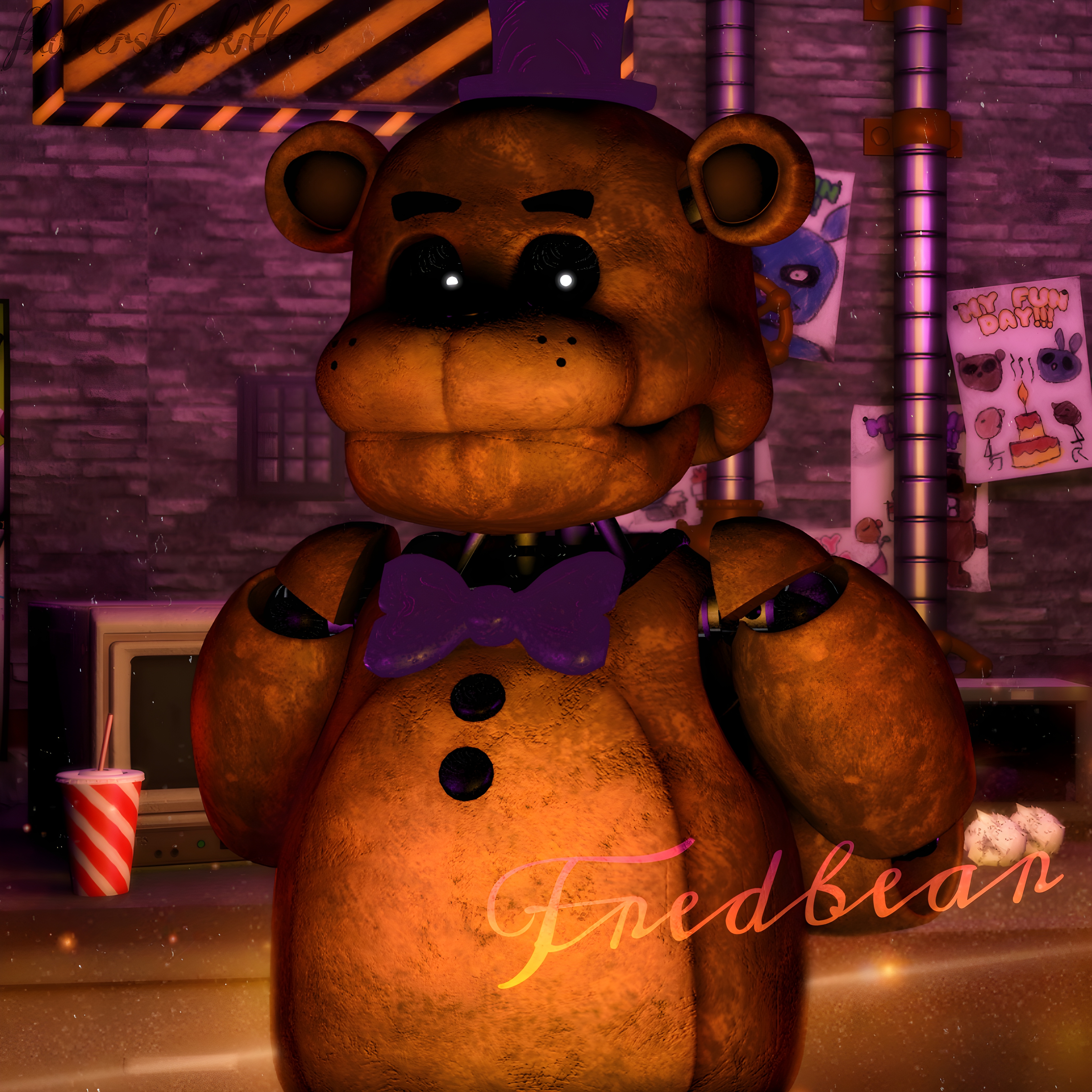 UCN Fredbear by fazbearsparkle on DeviantArt