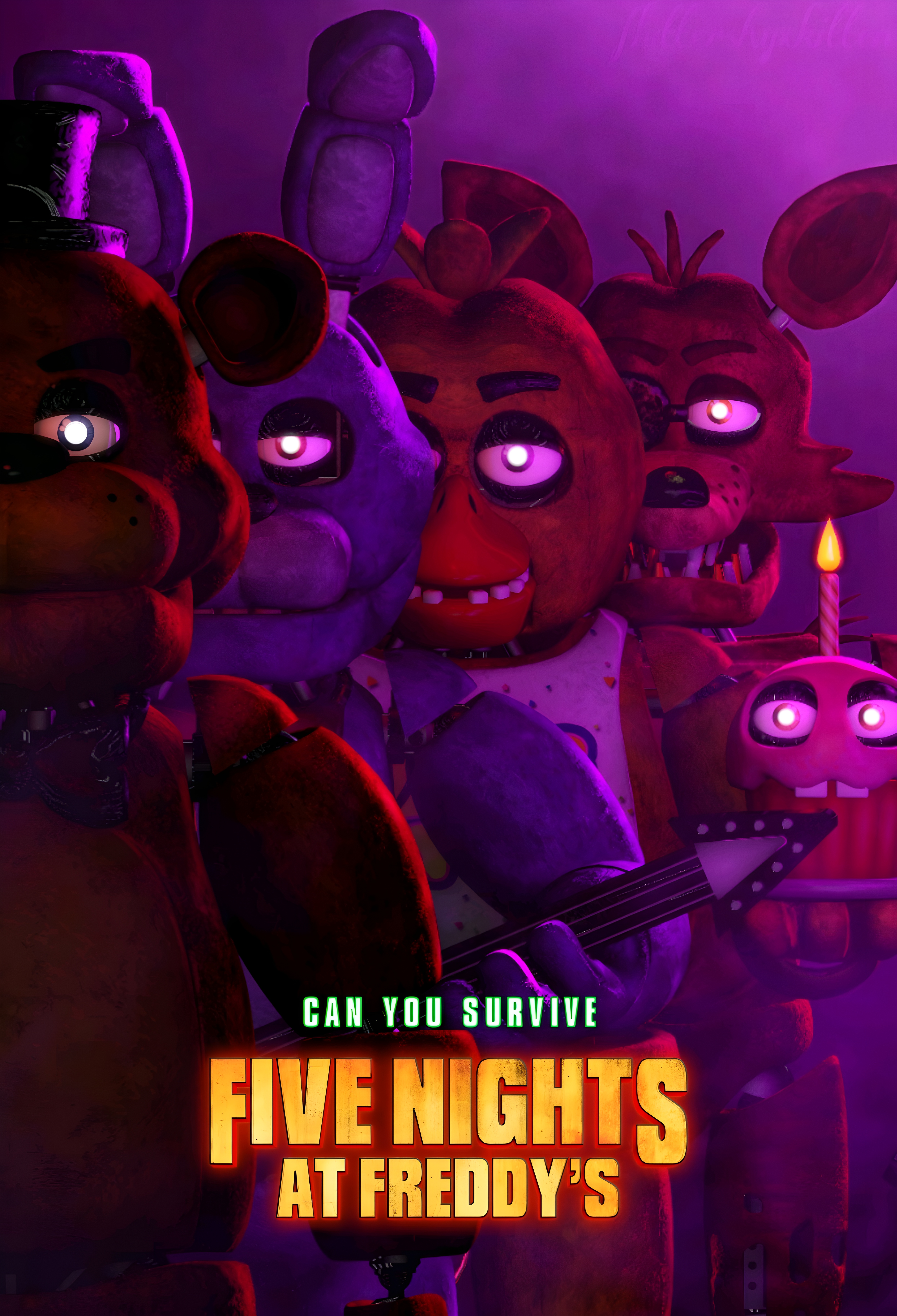 Five Nights at Freddy's Movie / FNAF Movie poster i made, hope y'all liked  it : r/fivenightsatfreddys