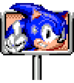 Sonic Spinball Sonic Signpost by I-like-Sonic-91 on DeviantArt