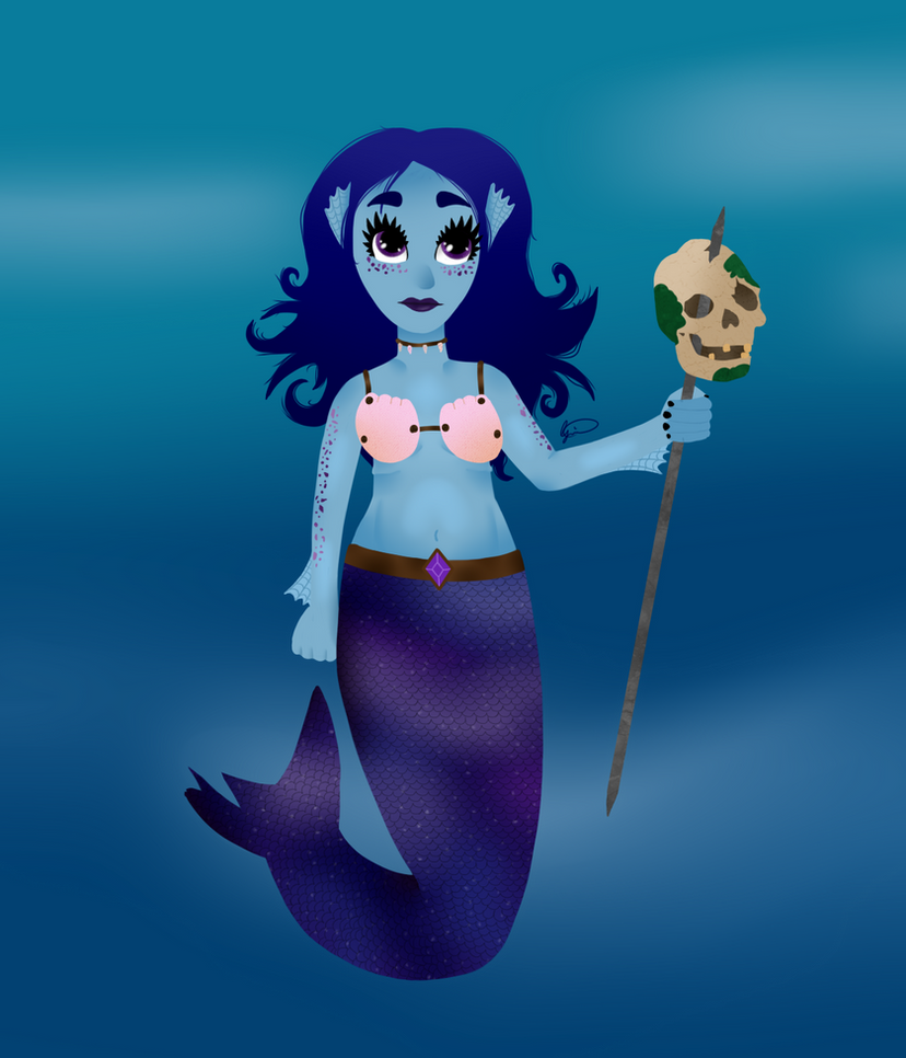 Evil Mermaid Antoinette (redraw)