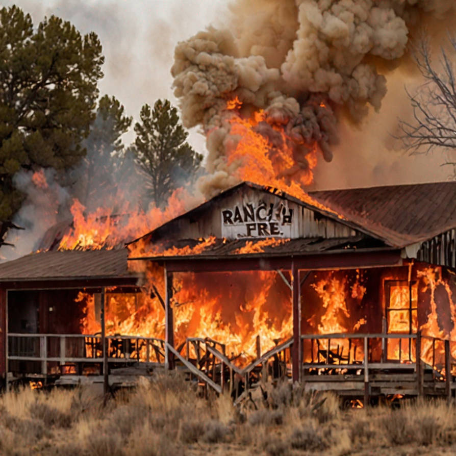 Cooper Ranch Fire Ranch On Fire by mpkred6 on DeviantArt