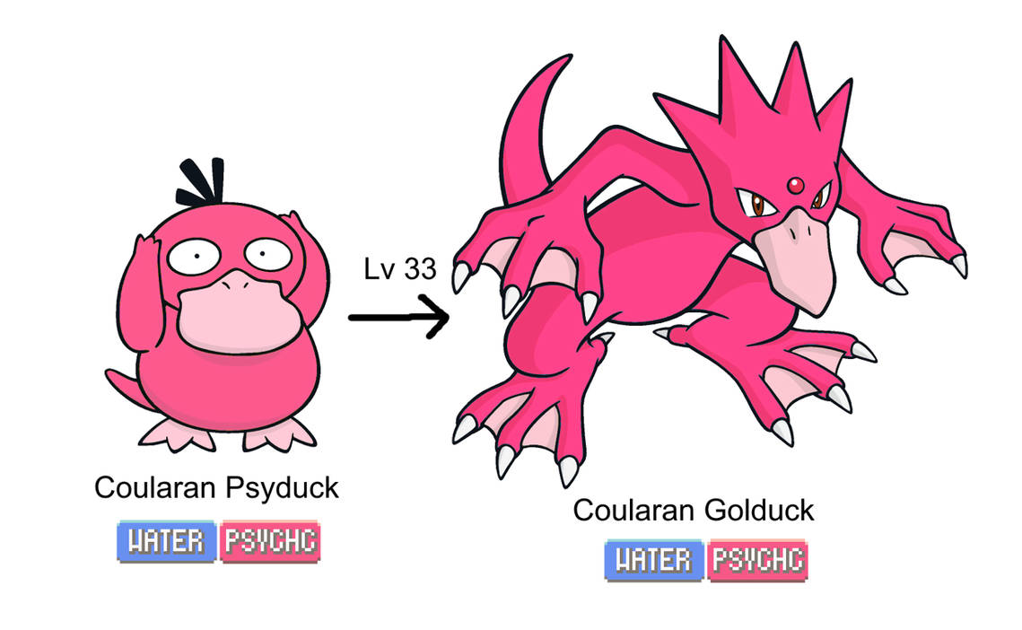 Psyduck and Golduck by BrendyFlatsMJFF on DeviantArt