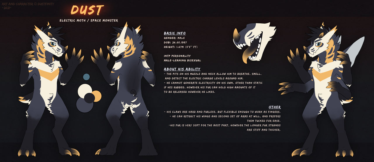 Dust Reference Sheet 1.0 (Current) by Dustfinity on DeviantArt