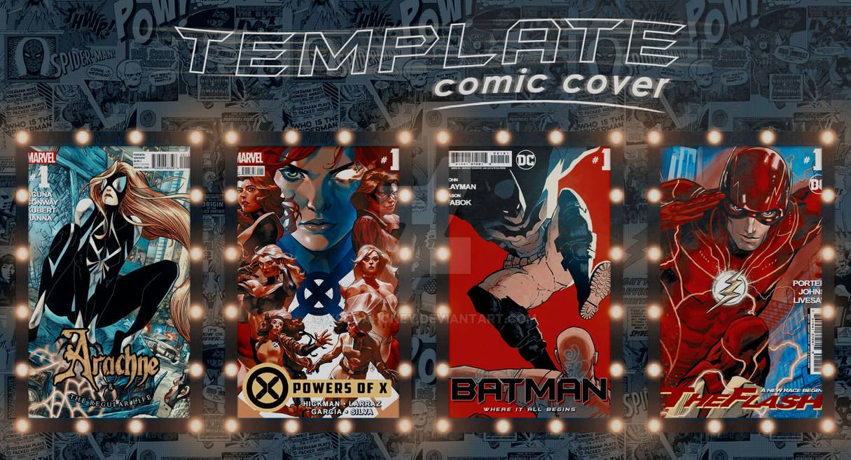 PAID TEMPLATE - COMIC COVER (by xsugahoney) * 002 by xsugahoney on ...