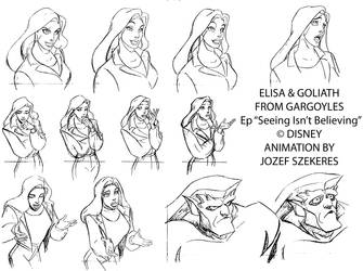 Elisa and Goliath.Szekeres by Jozef-Szekeres