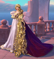 GlamourOZ cosplays as Rapunzel