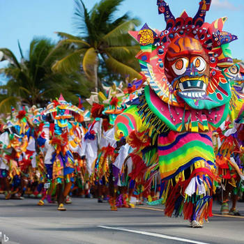 Crazy AI Junkanoo Parade