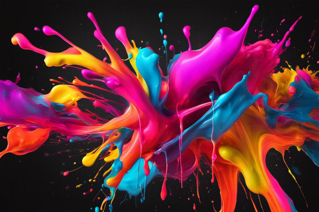 Abstract Neon Paint Splash by NativeStew on DeviantArt