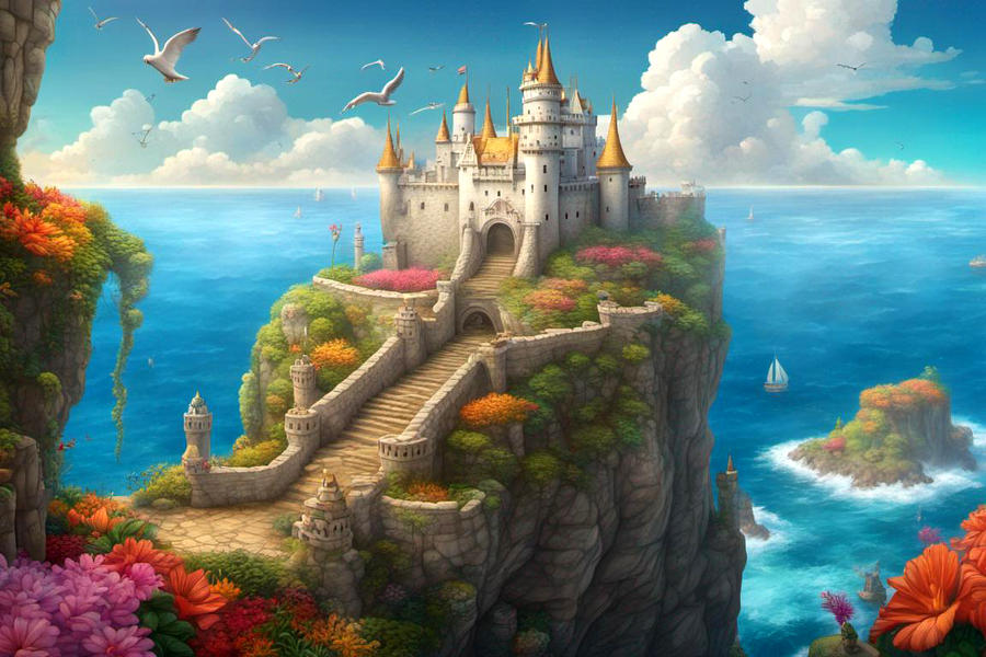 Castle Painted Rocks Castle Rock by NativeStew on DeviantArt