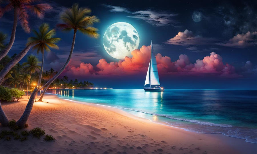 Tropic Bay At Night - 02 by NativeStew on DeviantArt