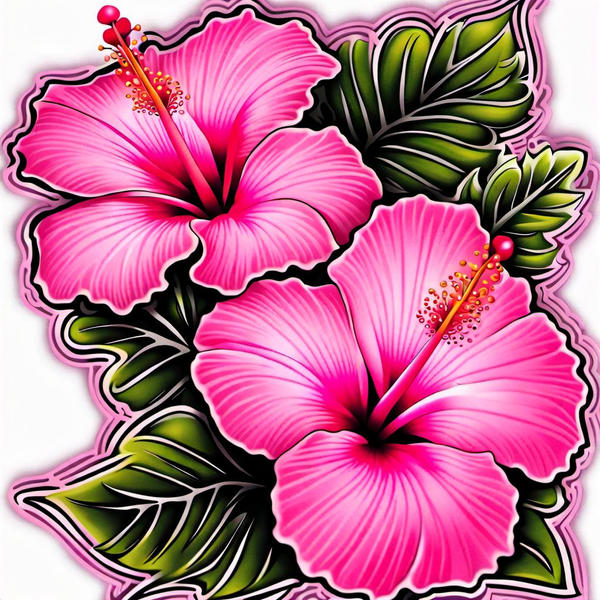 Pink Hibiscus Tattoo 01 by NativeStew on DeviantArt