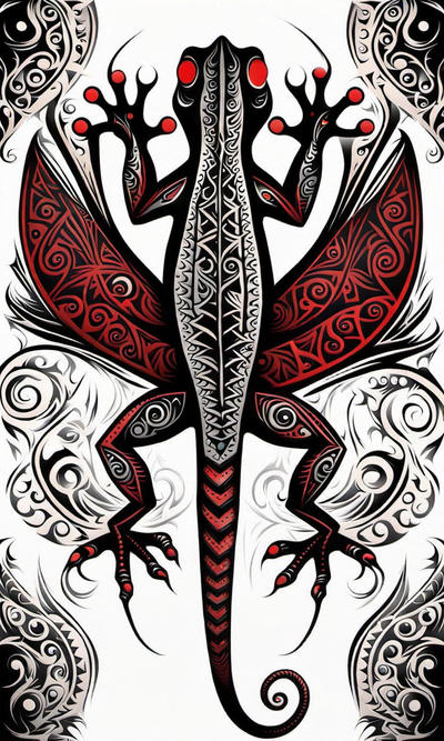 Tribal Lizard Tattoo Art - 01 by NativeStew on DeviantArt