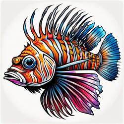 Lion Fish Tattoo - 05