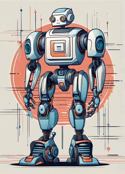 Robot Retro Futurista