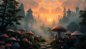 Mushroom Valley - PC Wallpaper