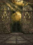 Magical Door Background by mysticmorning